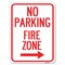 Signmission No Parking Fire Zone W/ Right Arrow Heavy-Gauge Alum Rust Proof Parking, 18" x 24", A-1824-23617 A-1824-23617 - alternate 1